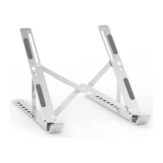 AISENS Adjustable Desktop Stand for Laptop / Tablet, Silver
