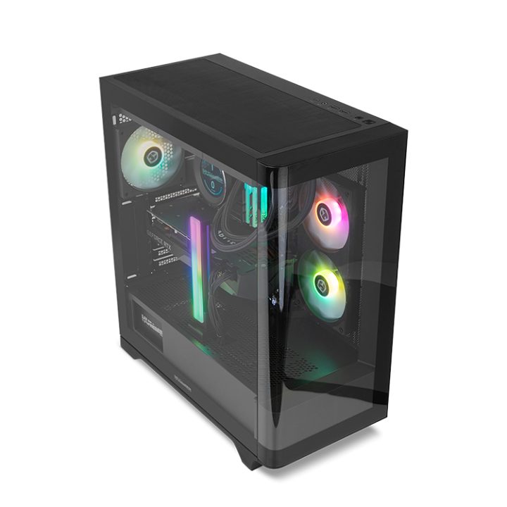 NOX Mid-Tower HUMMER ETHER Curved Glass Black (NXHUMMERETHERBK)