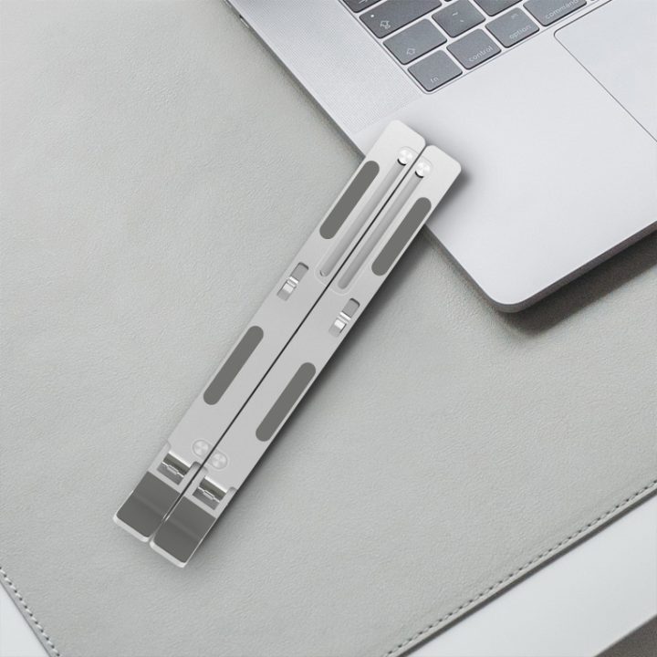AISENS Adjustable Desktop Stand for Laptop / Tablet, Silver