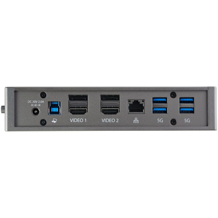 StarTech.com Dock USB-C o USB-A - Docking Station Universal Híbrido…