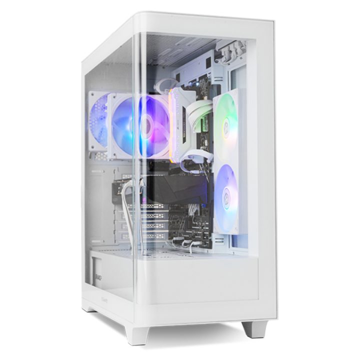NOX Semitorre HUMMER ETHER Cristal Curvo Blanco (NXHUMMERETHERWH)