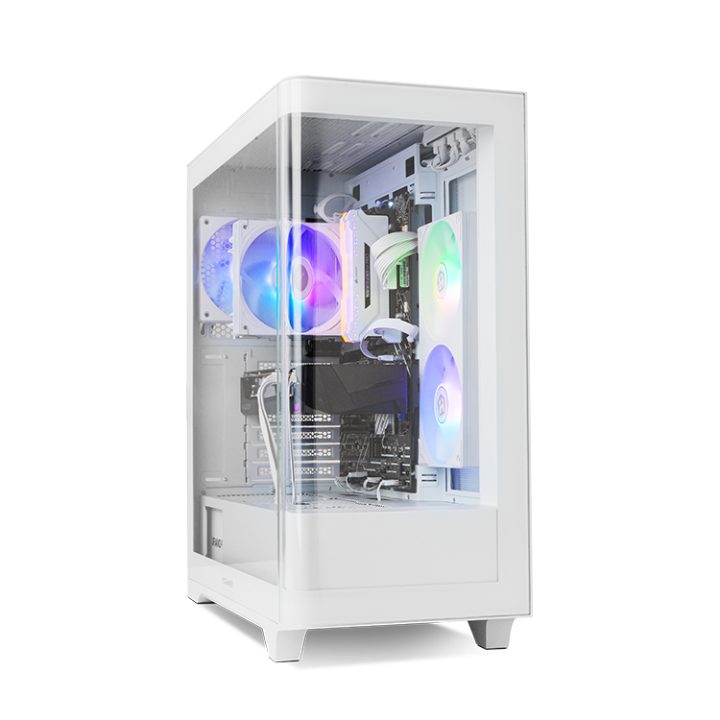 NOX Semitorre HUMMER ETHER Cristal Curvo Blanco (NXHUMMERETHERWH)
