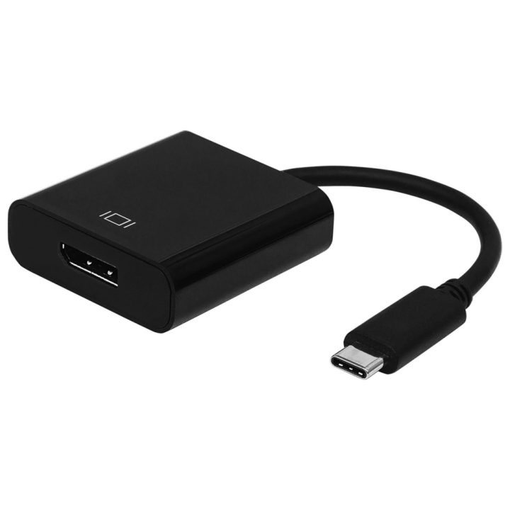 AISENS USB-C to DisplayPort Adapter, 4K@60Hz, USB C/M - DP/H, Black…
