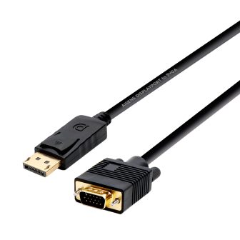 AISENS A125-0365 adaptador de cable de vídeo 2 m DisplayPort VGA…