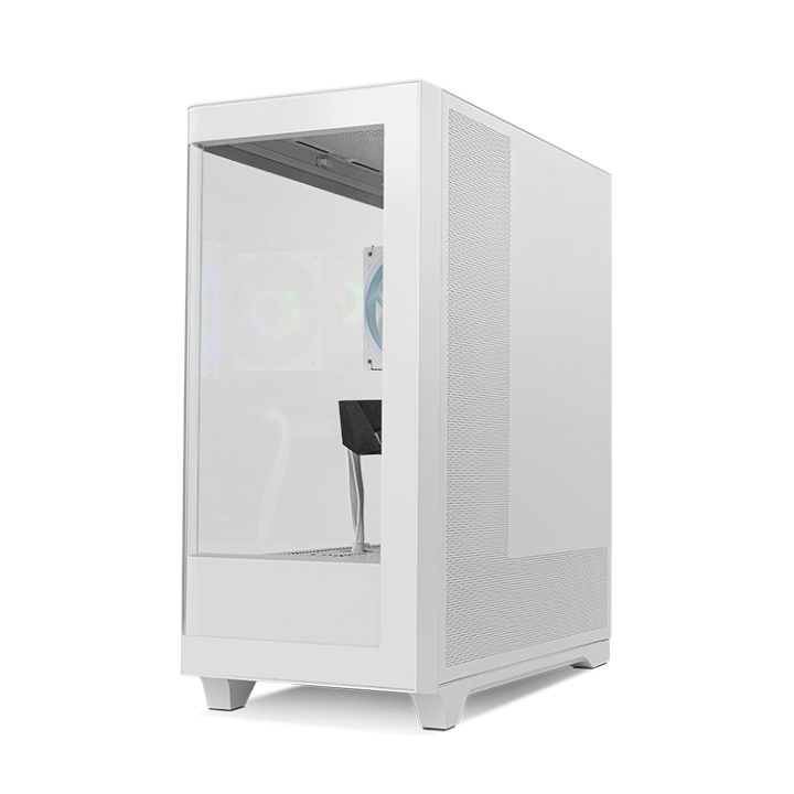NOX Semitorre HUMMER ETHER Vidro Curvo Branco (NXHUMMERETHERWH)