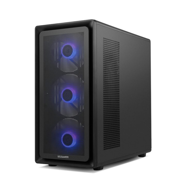 NOX Semitorre Hummer AERO ARGB Preto x4 Vent. 140mm (NXHUMMERAEROBK)