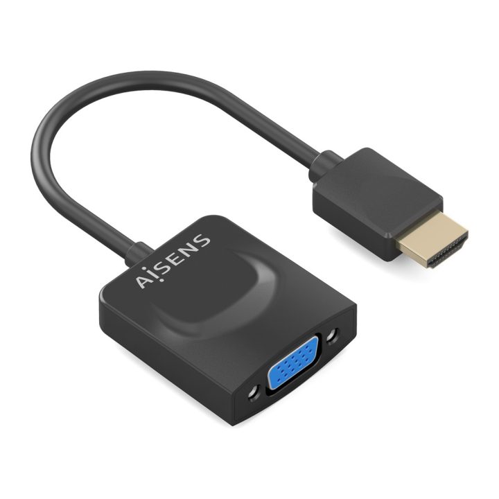 AISENS Conversor HDMI para SVGA, HDMI A/M-SVGA/H, Preto, 15 cm