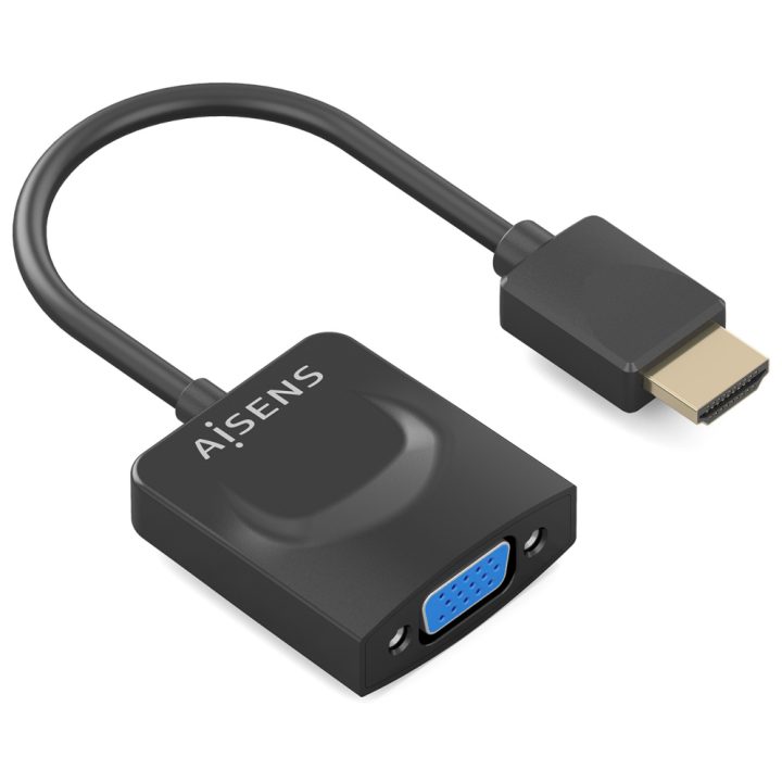 AISENS Conversor HDMI para SVGA, HDMI A/M-SVGA/H, Preto, 15 cm
