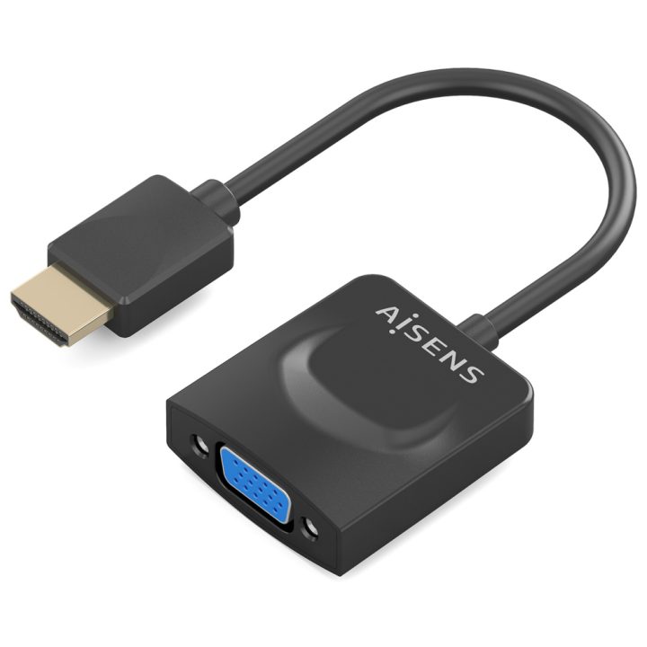 AISENS Conversor HDMI para SVGA, HDMI A/M-SVGA/H, Preto, 15 cm
