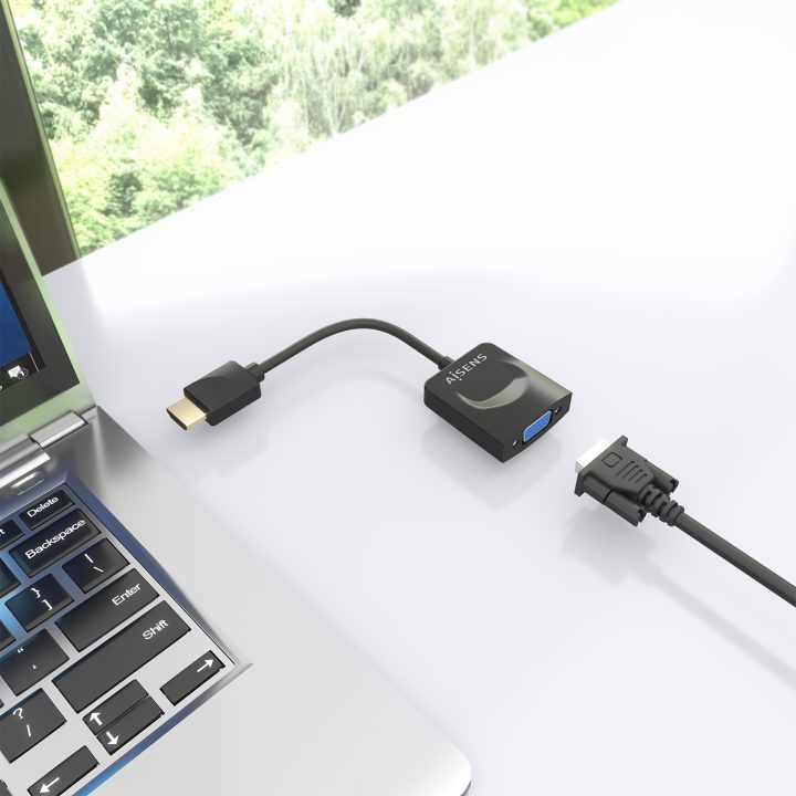 AISENS Conversor HDMI para SVGA, HDMI A/M-SVGA/H, Preto, 15 cm
