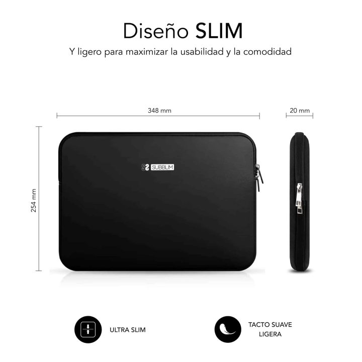 Funda Subblim business laptop sleeve neoprene v2 para portátil 14…