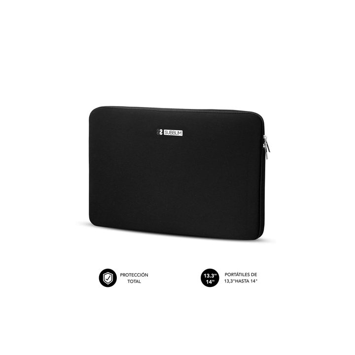 Subblim business laptop sleeve neoprene v2 for 14-inch laptop black…