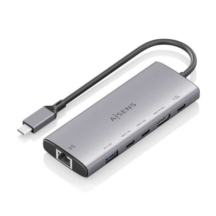 AISENS USB-C Dock 6 em 1, USB-C para 1xHDMI, 1xRJ45, 1xUSB-A 10G…