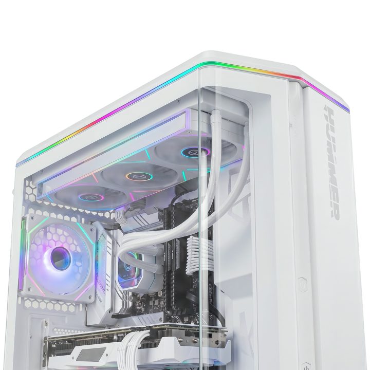 NOX Semitorre ATX Hummer Anvil Cristal Curvado Branco…