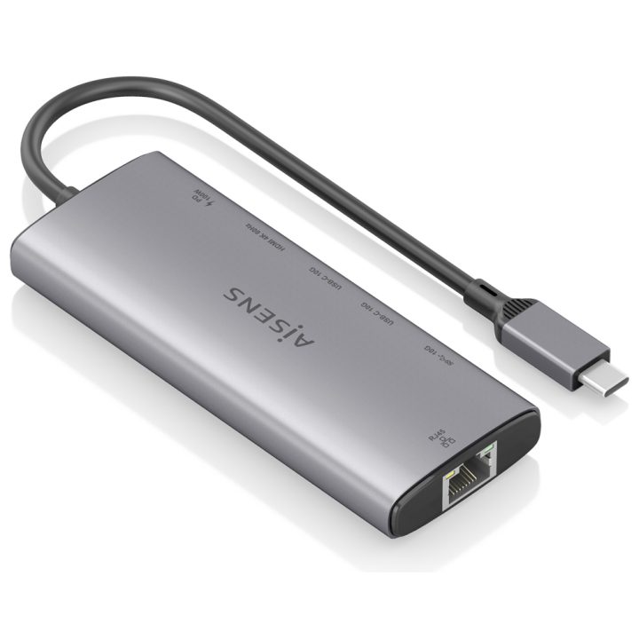 AISENS USB-C Dock 6 en 1, USB-C a 1xHDMI, 1xRJ45, 1xUSB-A 10G…