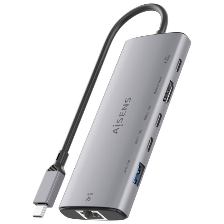 AISENS USB-C Dock 6 em 1, USB-C para 1xHDMI, 1xRJ45, 1xUSB-A 10G…