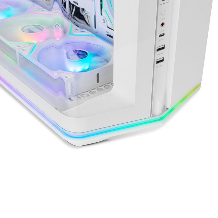 NOX Semitorre ATX Hummer Anvil Curved Glass White (NXHUMMERANVILWH)