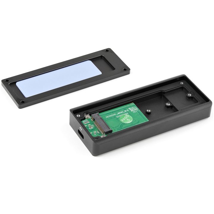 StarTech.com 10Gbps USB-C to M.2 NVMe SSD Enclosure - Rugged Portable…