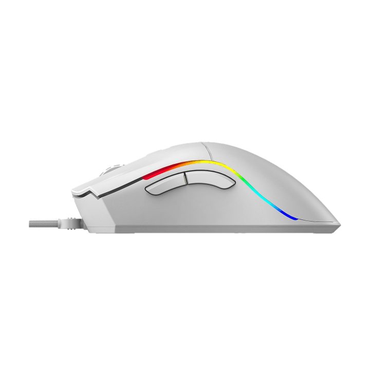 Rato Phoenix Gaming Void 12000 DPI de alto rendimiento branco RGB USB…