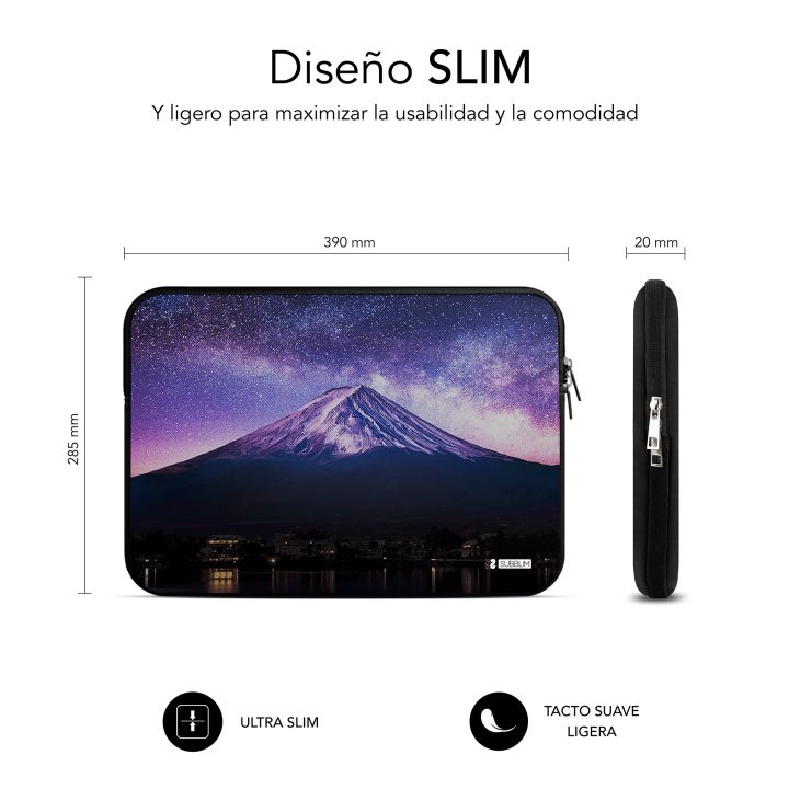 Capa para portátil Subblim trendy sleeve neo mountain 15,6 polegadas…