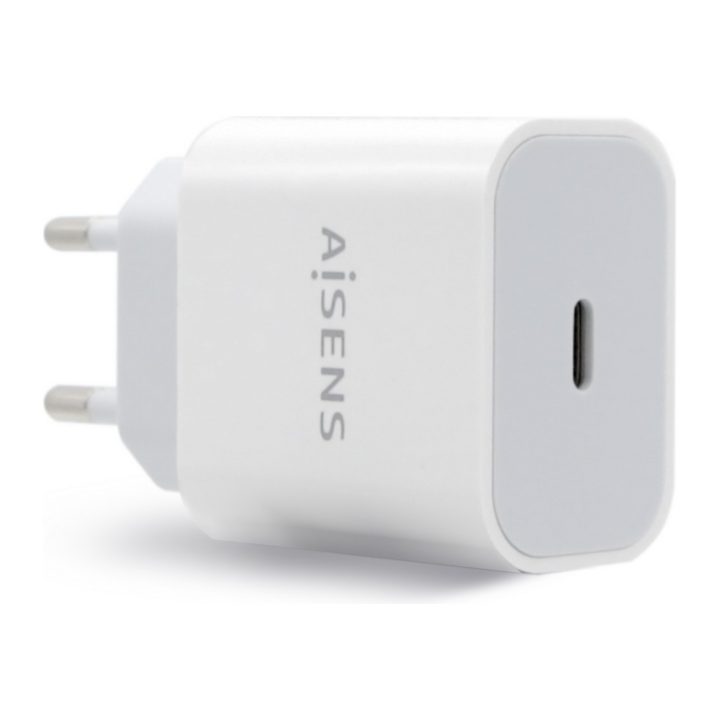 AISENS USB-C Charger PD3.0 1 Port 1x USB-C 20 W, White