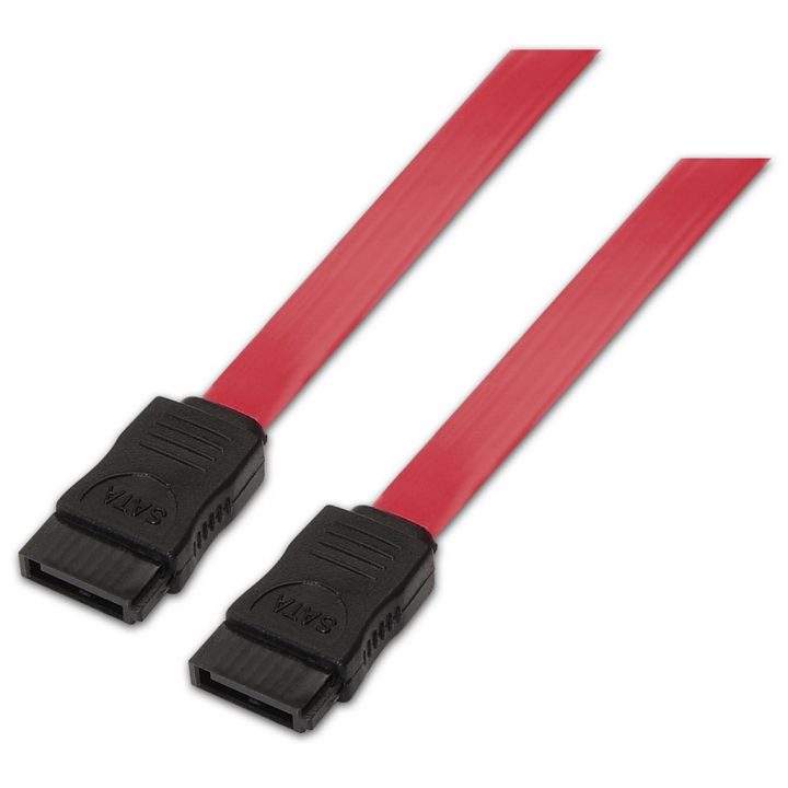 AISENS A130-0153 SATA Cable 0.5 m SATA 7-pin Black, Red