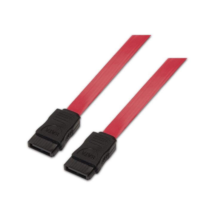 AISENS A130-0153 SATA Cable 0.5 m SATA 7-pin Black, Red