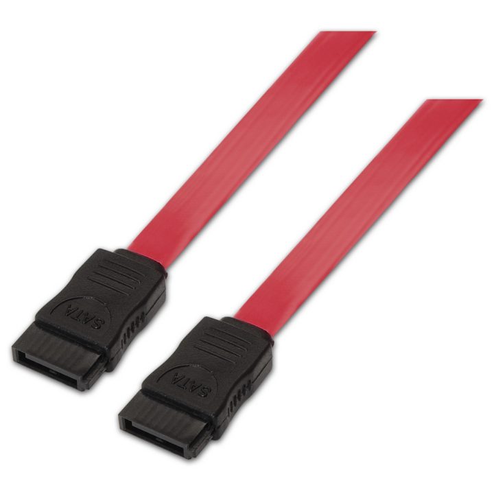 AISENS A130-0153 cabo SATA 0,5 m SATA 7-pin Preto, Vermelho