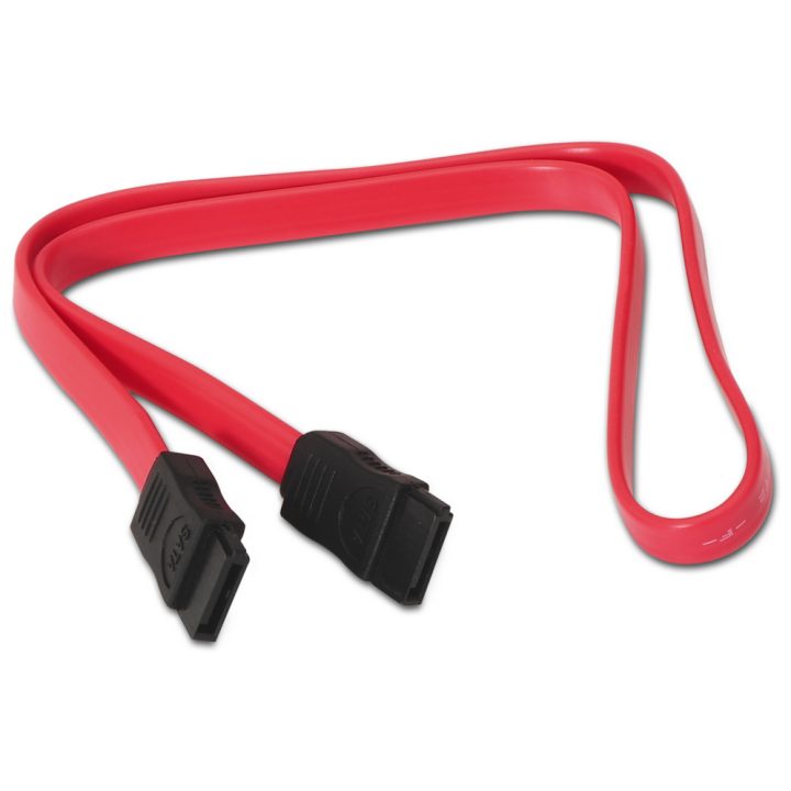 AISENS A130-0153 cabo SATA 0,5 m SATA 7-pin Preto, Vermelho