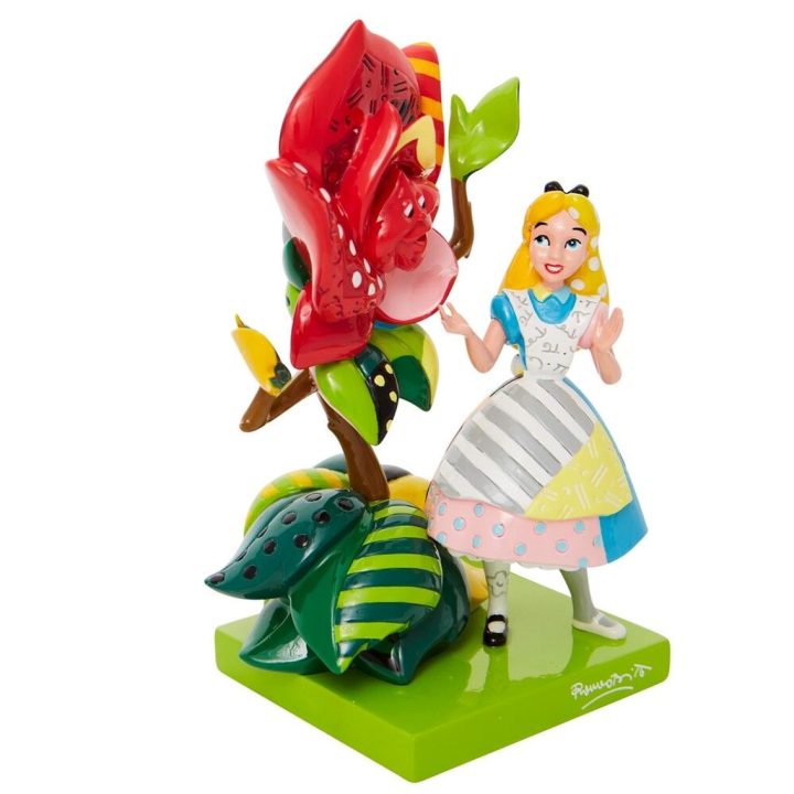 Figura Enesco Disney Alice no País das Maravilhas Alice a falar com a…