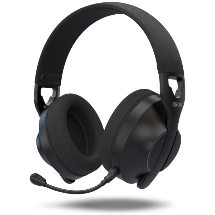 Krom Phase Wireless and Wired Over-Ear Headphones (NXKROMPHASEBK)