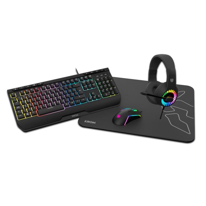 Krom Kenya 4-in-1 Gaming Kit. Full-size USB Cable RGB (100%)…
