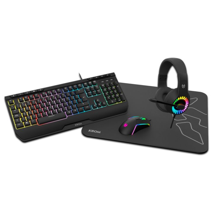 Krom Kenya 4-in-1 Gaming Kit. Full-size USB Cable RGB (100%)…