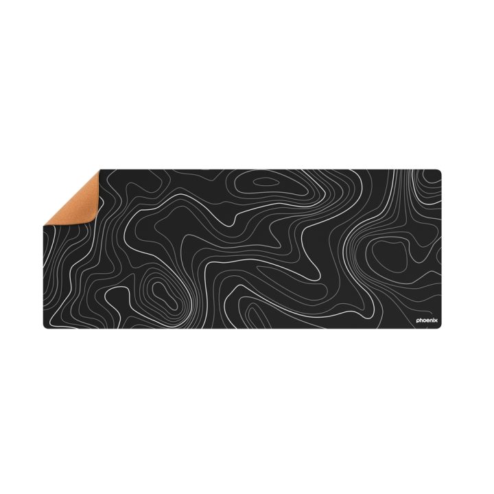 Phoenix Technologies Phoenix Stratos Desk Mat for Mouse Black 90 x 40…