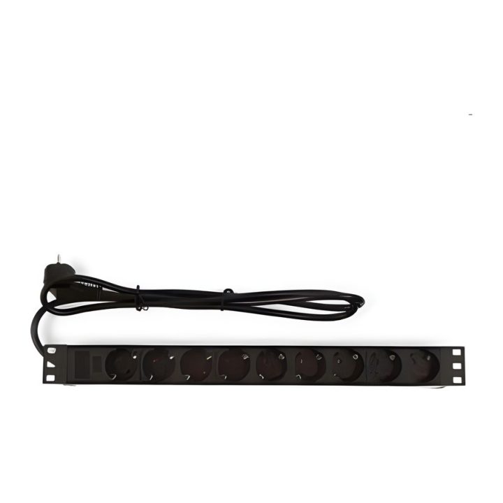 Pepegreen Power Strip PDU with 9 Outlets and 2m Cable (RAC-00012-PDU)