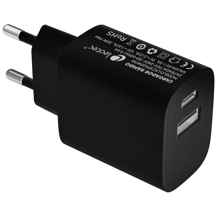 Leotec digital lifestyle Carregador de parede Leotec 20W carregamento…