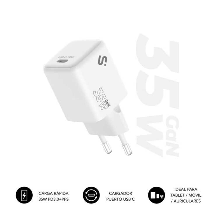 Subblim cargador GaN 35W charger USB-C (SUBCHG-6G3510)