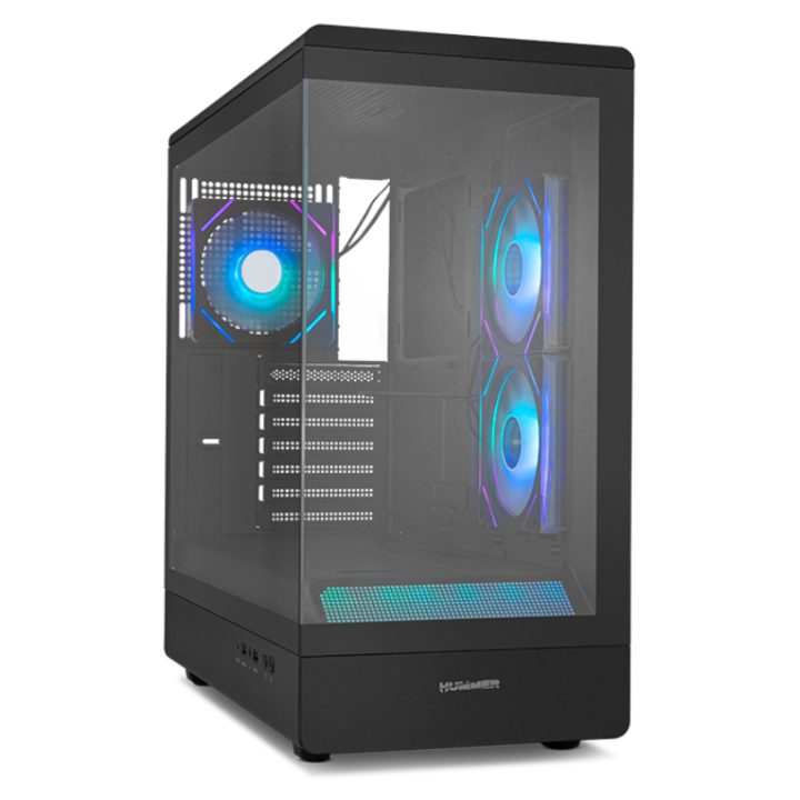 NOX Semitorre HUMMER SIGNAL Frameless ARGB Negro (NXHUMMERSIGNALBK)