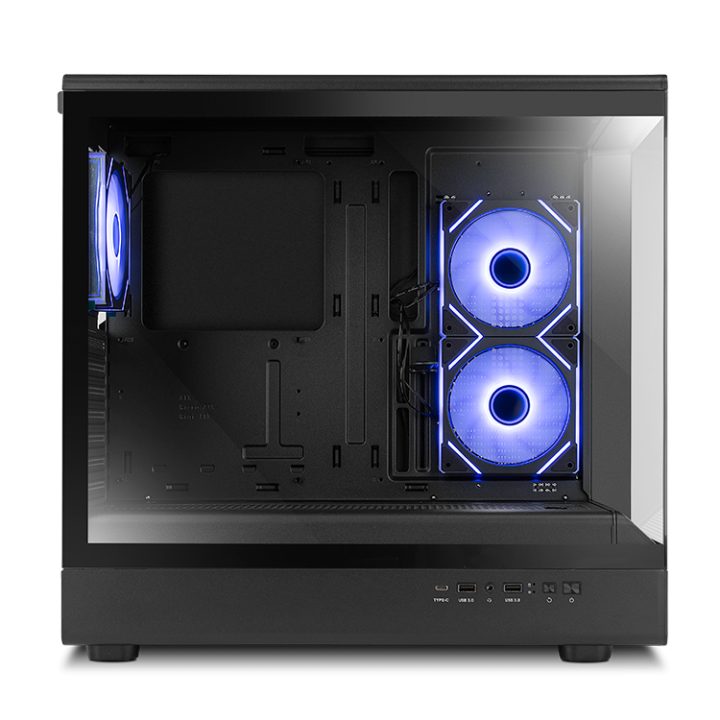 NOX Mid-Tower HUMMER SIGNAL Frameless ARGB Black (NXHUMMERSIGNALBK)