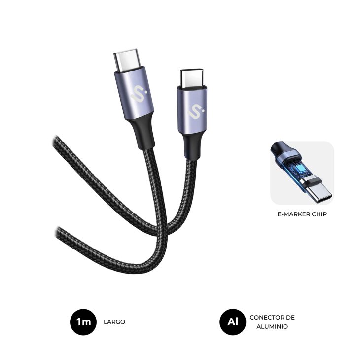 Subblim cable plus 100W c-c 1m white (SUBCAB-C10010)