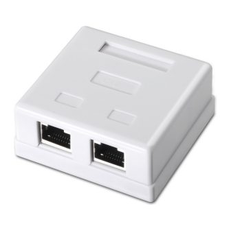 AISENS A139-0304 Cat6 Network Connection Box White