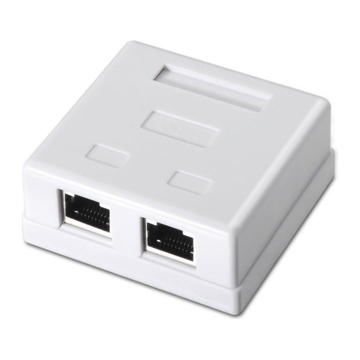 AISENS A139-0304 Cat6 Network Connection Box White