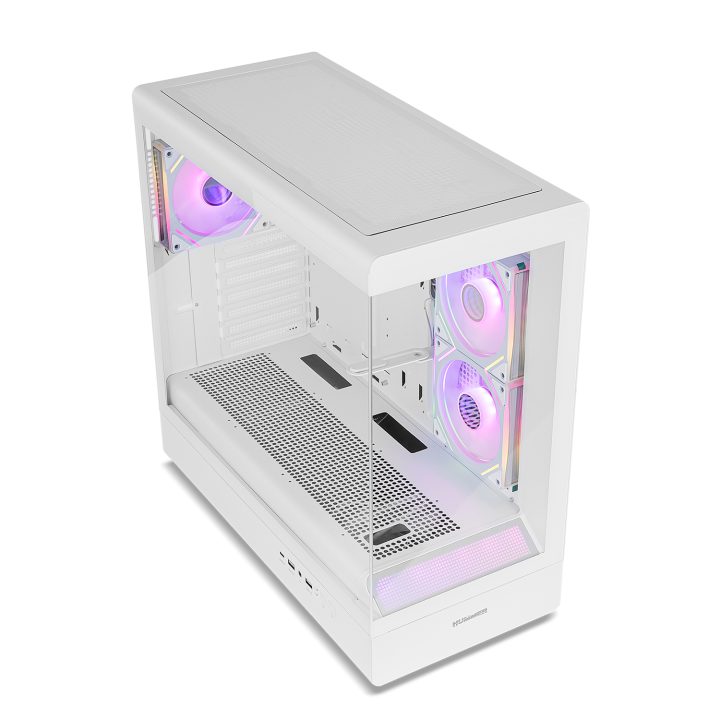 NOX Mid-Tower HUMMER SIGNAL Frameless ARGB White (NXHUMMERSIGNALWH)