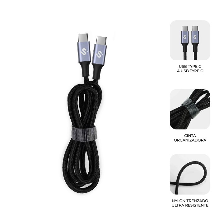 Subblim cable plus 100W c-c 1m white (SUBCAB-C10010)