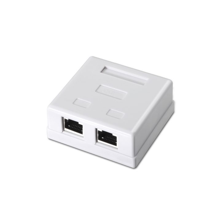 AISENS A139-0304 Cat6 Network Connection Box White