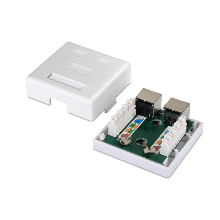 AISENS A139-0304 Cat6 Network Connection Box White