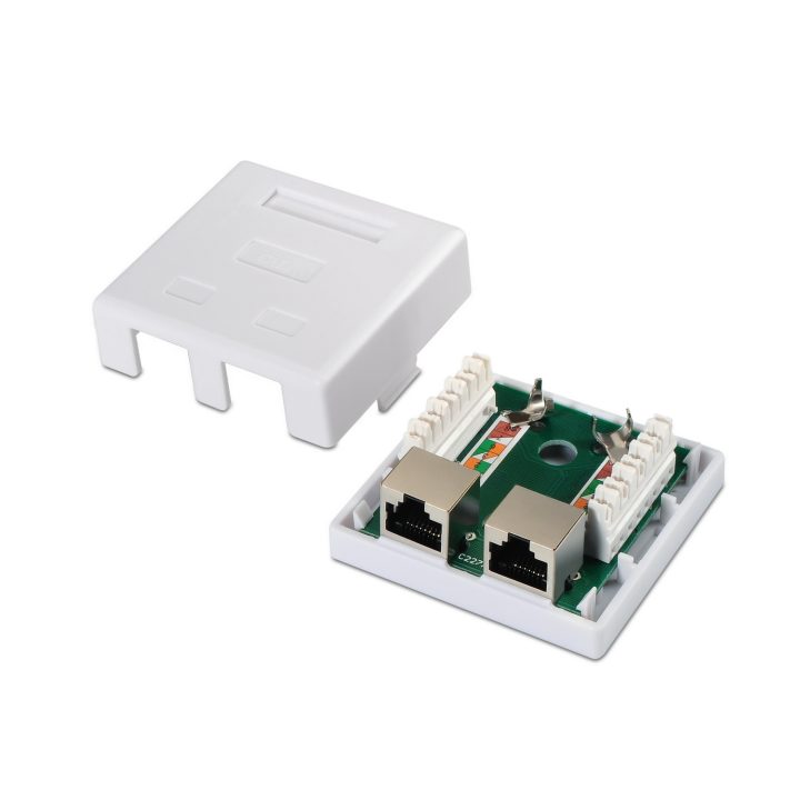AISENS A139-0304 Cat6 Network Connection Box White