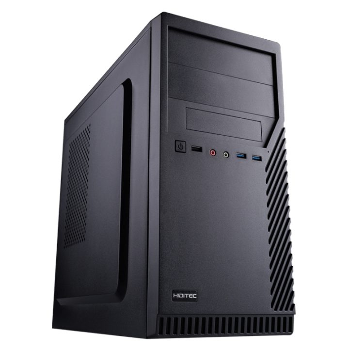 Hiditec CHA010012 Micro Tower PC Case Black