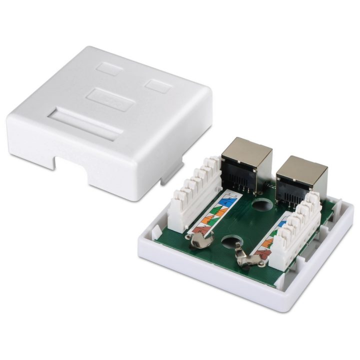 AISENS A139-0304 Cat6 Network Connection Box White