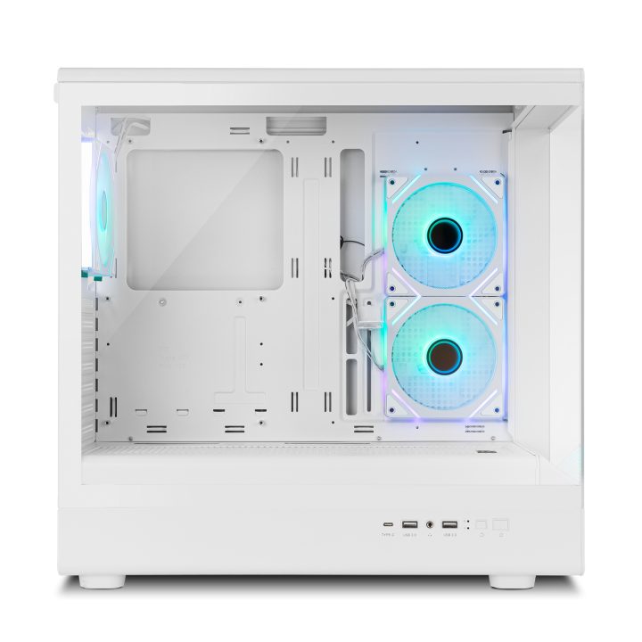 NOX Mid-Tower HUMMER SIGNAL Frameless ARGB White (NXHUMMERSIGNALWH)